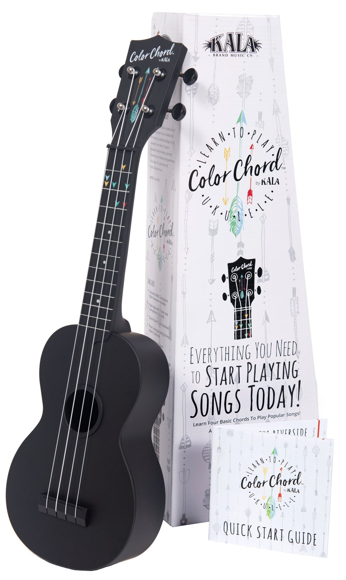 KALA-LTP-CC-S Learn To Play Color Chord Soprano Ukulele Starter Kit